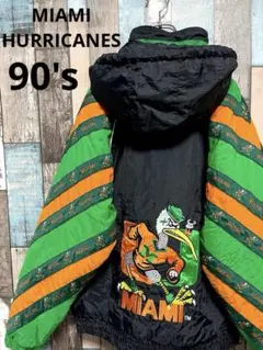 マイアミ ハリケーンズ 刺繍 両面 カレッジロゴ スタジャン LOGO7 マイアミハリケーンズ スタジャン GILDANカレッジロゴ マイアミ大学