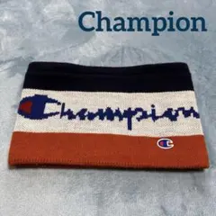 Champion ネックウォーマー オレンジ/ネイビー/ホワイト