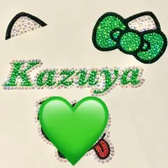 デコ用パーツ　3点セット　なにわ男子　大橋和也　緑