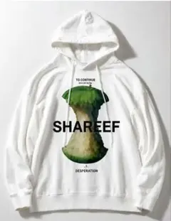 【希少】SHAREEF GREEN APPLE BIG HOODIE 白 2