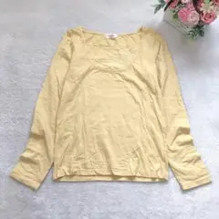 iiMK 長袖カットソー レディース トップス シンプル カジュアル 無地 刺繍