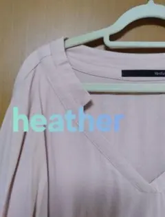 ヘザー 半袖 Tシャツ カットソーのサムネイル