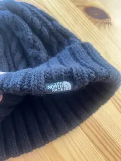 THE NORTH FACE ケーブル編みニット帽 黒