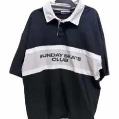 【WEGO】SUNDAY SKATE CLUB ポロシャツ M 男女兼用のサムネイル