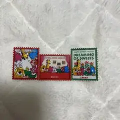 ギンビス　たべっこどうぶつ　切手風アクリルステッカー　第3弾 集合