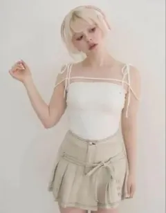 andmary Lil lace knit tops ivory - メルカリ