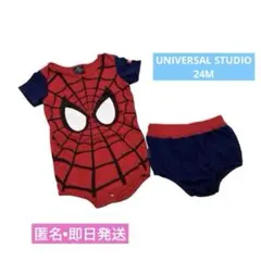 公式ユニバーサルスタジオ　スパイダーマン　ロンパース　カバーパンツ　24M 即日のサムネイル