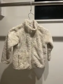 キッズ フリースジャケット ホワイト 120cm