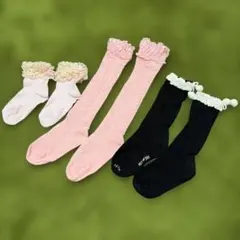 mezzo piano キッズ靴下　3足セット 15-16cm
