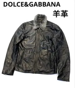 DOLCE&GABBANA イタリア製 羊革 レザージャケット サイズ48のサムネイル