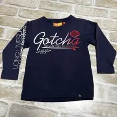 Gotcha Kids 長袖Tシャツ ネイビー 100