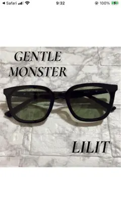 GENTLE MONSTER ブラック グリーンレンズ サングラス 2026年最新】GENTLE MONSTER レンズカラー：グリーン メンズ