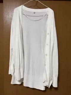 UNIQLO ユニクロ 長袖 カーディガン ホワイト S