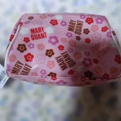 タグ付き新品MARY QUANT 花柄ポーチ ピンク
