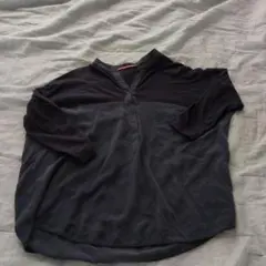 値引き　コントワー・デ・コトニエ　シャツブラウス　紺　S