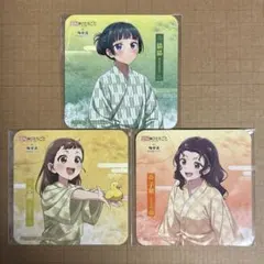 薬屋のひとりごと グッズ 極楽湯 コラボ コースター 缶バッジ 猫猫 子翠 小蘭