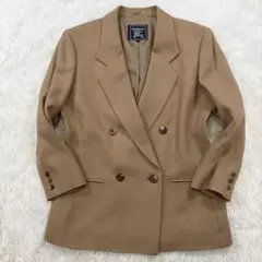 バーバリー 90s ダブルブレスト テーラードジャケット キャメル ヴィンテージ