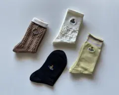 新品 ヴィヴィアン ウエストウッド　靴下 ソックス　4点