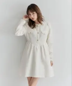 アイボリー フレアスカートセットアップ