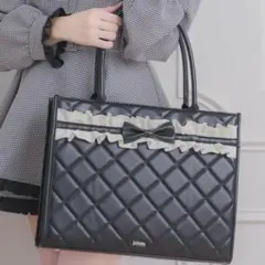 pium ハートフリルフラップバッグ ミックス 千鳥柄 - メルカリ