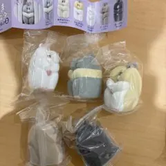 すきまハムスター　マスコットフィギュア2　5種セミコンプリートセット