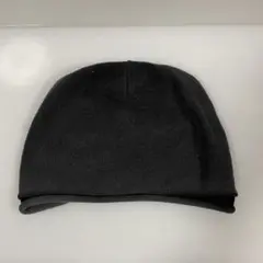 【ブラック フリースニットキャップ】防寒・軽量・シンプルデザイン