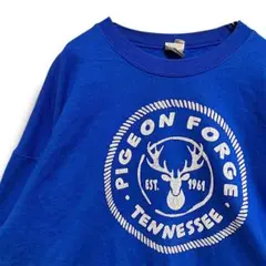 BNKW 地名 スウェット 古着 テネシー 州 アメリカ トナカイ アニマル