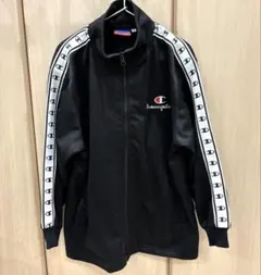 古いチャンピオンのジャージ１４０㎝〜１５０㎝ 黒　古着　OLD champion