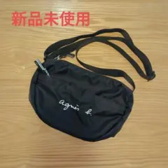 agnès b. ブラックショルダーバッグ サコッシュ