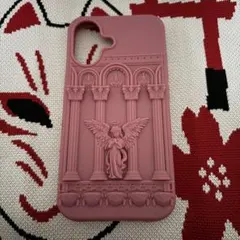 iPhone17 用 ケース エンジェルデザイン ダスティピンク