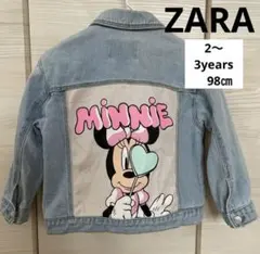 【美品★】ZARA ミニーマウス デニムジャケット 2-3歳 98cm