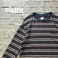 ciatre シアター ボーダー ロゴ刺繍 ロングスリーブTシャツ L