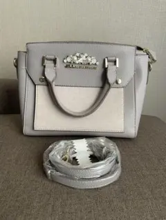 JILL by JILL STUART グレー ハンドバッグ(パープル)