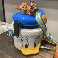 ディズニーのドナルドダック チップとデール フィギュア付き容器