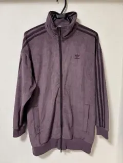 adidas トラックジャケット ワインレッド スエード