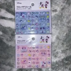 ミッキー&ミニー タイルシール2点セット