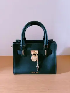 美品！MICHAEL KORS ハンドバッグハミルトンサッチェルスモールブラック