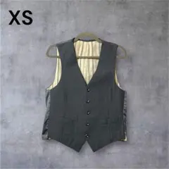 グレー スーツベスト XS ベスト ジレ スーツ インナー ストライプ オシャレ