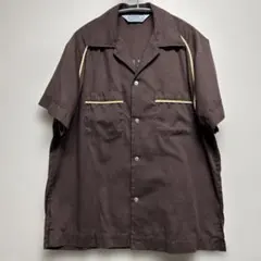 Hilton ヴィンテージ ボーリングシャツ ブラウンのサムネイル
