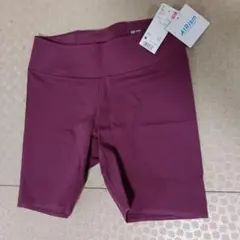 UNIQLO エアリズム ソフトバイカーレギンス ピンク M　ユニクロ　ヨガ