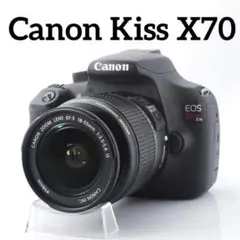 ✨ 少シャッター Canon EOS kiss x70 一眼レフ スマホ転送 - メルカリ
