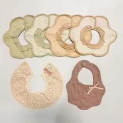 ベビースタイ 6点セット 赤ちゃん 0歳 1歳 よだれかけ