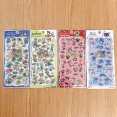 新品　新作　国内正規品　ディズニー　プチドロップステッカー　4点　プチドロ