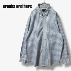 y21526 ブルックスブラザーズ　チェックシャツ　ノンアイロン　ボタンダウン