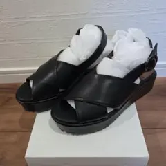 レプシィム　LEPSIM　サンダル　厚底　黒色のサムネイル