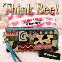 新品タグ付☆☆未使用☆Think Bee! シンクビー 長財布 ハートチャームのサムネイル