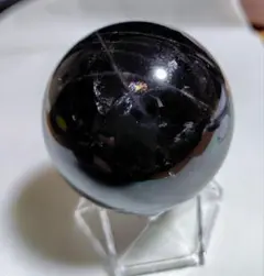 【超希少】漆黒のモリオンスフィア中国山東省産　58mm 台座付き
