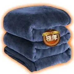 ラスト1点！ 極暖 二枚合わせ 毛布 シングル 厚手 ブランケット 掛け毛布