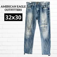 AMERICAN EAGLE OUTFITTERS ダメージ デニム スリム