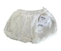 レースショートパンツ　かぼちゃパンツ